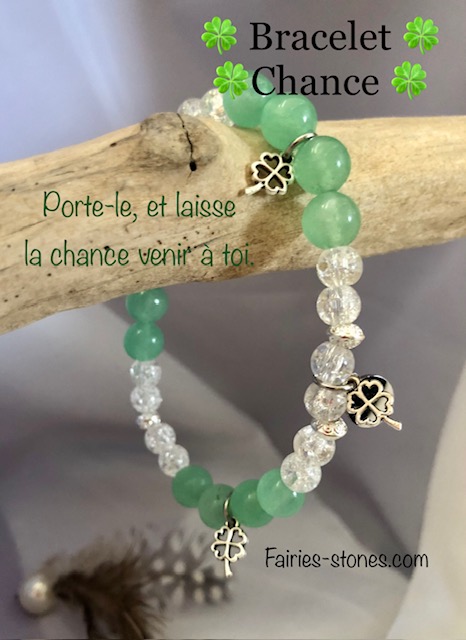Bracelet – 4 Trèfles de la Chance
