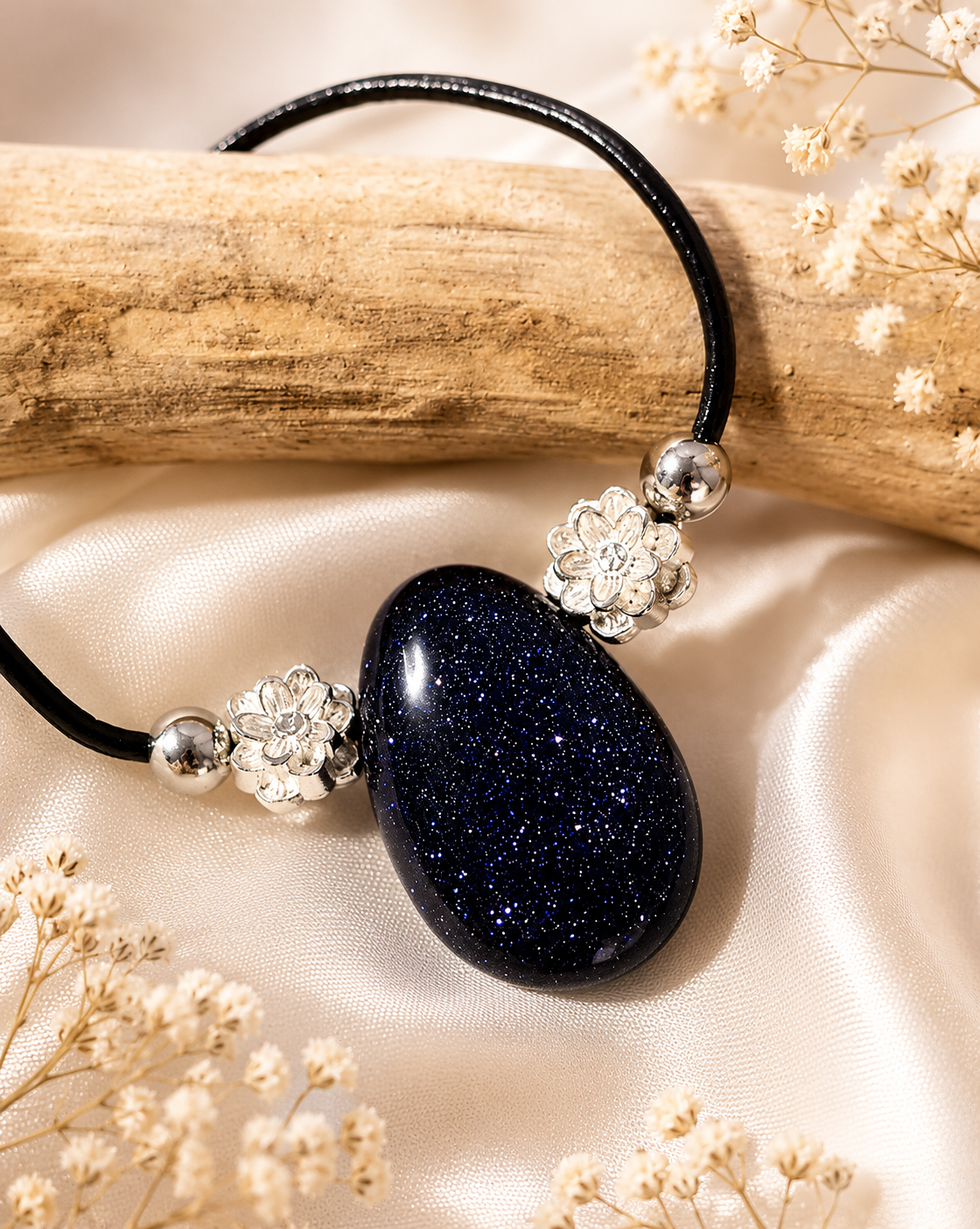 Collier Pierre Percée Naturelle