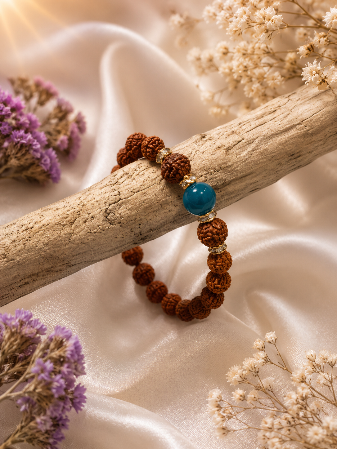 Rudraksha & Apatite