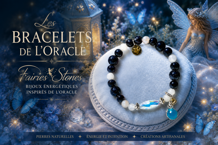 Bracelets des Fées de l'Oracle Fairies Stones en pierres naturelles